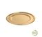 Set De 2 Plateaux Rond Or 30 Cm