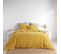 Parure Housse Couette Coton Lave 240 X 220 Cm Lanette Jaune