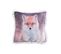 Coussin Velours Renard Des Neiges