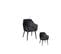 Duo De Fauteuils Anthracite/bois - Kis