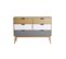 Commode 6 Tiroirs Gris/blanc/bois - Enjoy