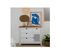 Commode 1 Porte 4 Tiroirs Bois/blanc - Branu