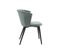 Duo De Chaises Arrondies Velours Vert D'eau - Bolup