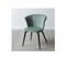 Duo De Chaises Arrondies Velours Vert D'eau - Bolup