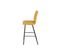 Duo De Chaises De Bar Métal/tissu Jaune - Fresno