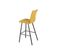 Duo De Chaises De Bar Métal/tissu Jaune - Fresno