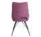 Duo De Chaises Métal/tissu Rose - Frasna