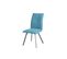 Duo De Chaises Métal/tissu Bleu - Fresno