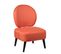 Fauteuil Crapaud Tissu Corail - Bangkok