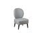 Fauteuil Crapaud Tissu Gris Souris - Bangkok