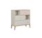 Commode 3 Tiroirs Bois Blanchi - Solveig