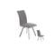 Duo De Chaises Métal/tissu Gris - Fresno