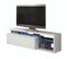 Meuble TV 1 Porte à LEDs Blanc - Wanga - L 150 X L 41 X H 43 Cm