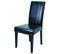 Duo De Chaises Simili Cuir Marron/noir - Samet - L 45 X L 58 X H 95.5 Cm