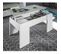 Table Basse Relevable Blanc/béton Ciré Clair - Oxnard - L 100 X L 50 X H 45 Cm
