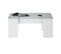 Table Basse Relevable Blanc/béton Ciré Clair - Oxnard - L 100 X L 50 X H 45 Cm