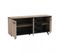 Buffet 3 Portes 3 Niches Chêne/noir - Avignon - L 161 X L 44 X H 73 Cm