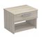 Table De Chevet 1 Niche 1 Tiroir Chêne Clair - Oda - L 42.5 X L 32 X H 32 Cm