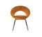 Duo De Chaises Velours Ocre/métal - Tychy N°1