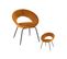 Duo De Chaises Velours Ocre/métal - Tychy N°1