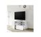 Meuble TV 1 Porte 1 Tiroir Laqué Blanc Brillant LED's - Ticato