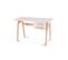 Bureau 2 Tiroirs Bois Massif Blanc - Cosette