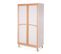 Armoire 2 Portes Bois Massif Blanc - Cosette