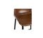 Duo De Chaises De Bar En Cuir Cognac - Laura