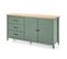 Buffet 2 Portes 3 Tiroirs Bois/vert - Daranmi