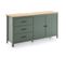 Buffet 2 Portes 3 Tiroirs Bois/vert - Daranmi