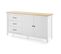 Buffet 2 Portes 3 Tiroirs Bois/blanc - Daranmi