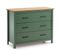 Commode 3 Tiroirs Bois/vert - Daranmi