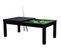 Table De Billard Eddie Convertible Noire Tapis Vert