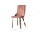 Chaise Vinni En Velours Rose (lot De 2)