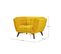 Fauteuil Mona En Velours Jaune