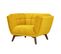 Fauteuil Mona En Velours Jaune