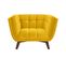 Fauteuil Mona En Velours Jaune