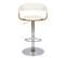 Chaise De Bar Blanche Harold Avec Accoudoirs 62/84 Cm