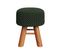 Petit Tabouret Tricot Lisa Vert Kaki