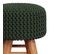 Petit Tabouret Tricot Lisa Vert Kaki