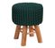 Petit Tabouret Tricot Lisa Vert Sapin