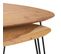 Table Basse Gigogne Kiwi En Bois D'acacia (lot De 2)