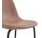 Chaise De Bar Henrik En Cuir Synthétique Marron Clair 75 Cm (lot De 2)