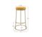 Tabouret De Bar Kendal En Velours Jaune Curry 73 Cm (lot De 2)