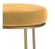 Tabouret De Bar Kendal En Velours Jaune Curry 73 Cm (lot De 2)