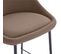 Chaise De Bar Mi-hauteur Misty Marron 65cm (lot De 2)