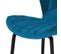 Chaise De Bar Mazzia En Velours Bleu 75 Cm (lot De 2)