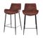 Chaise De Bar Mi-hauteur Pirata Marron 65 Cm (lot De 2)