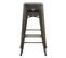 Tabouret De Bar Mi-hauteur Indus Gris Mat 66cm (lot De 2)