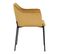 Fauteuil Glam En Velours Jaune Moutarde